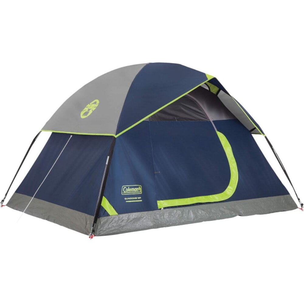 Coleman Sundome Camping Tent, 2/4 Person Dome Tent with Snag-Free Poles